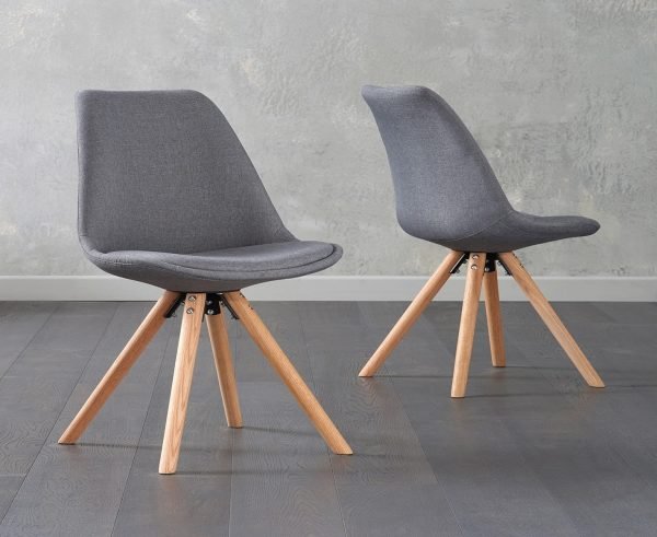 olivier round leg dark grey fabric dining chair   pt33247 1
