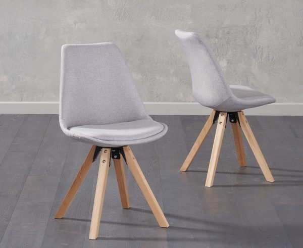 olivier square leg light grey fabric dining chairs   pt33230 1