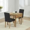 promo rectangular ext. table 2 maiya dark grey black dining chairs pair   pt30042 pt31240 1