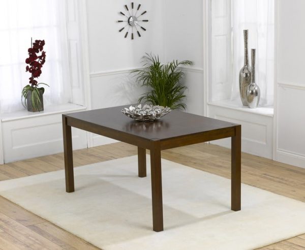 Marbella 150cm Dark Solid Oak Dining Table