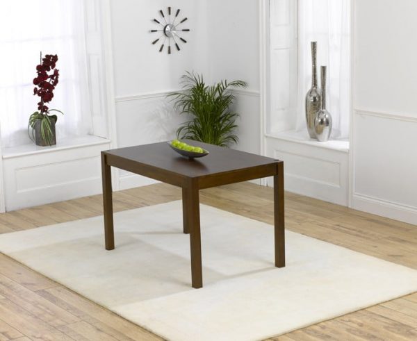 Marbella 120cm Dark Solid Oak Dining Table