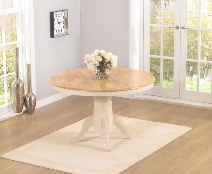 Painted 120cm Round Dining Table, Painted Round Dining Table