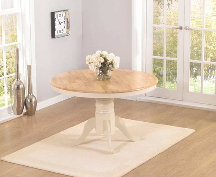 Elstree Solid Hardwood Painted 120cm Round Dining Table Painted 120cm Round Dining Table, Painted Round Dining Table