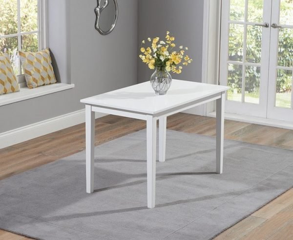 pt31111   chichester   solid hardwood painted 115cm dining table white a  1