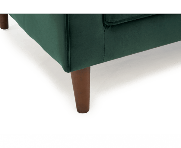 pt34119 idriana green velvet left facing chaise wr5