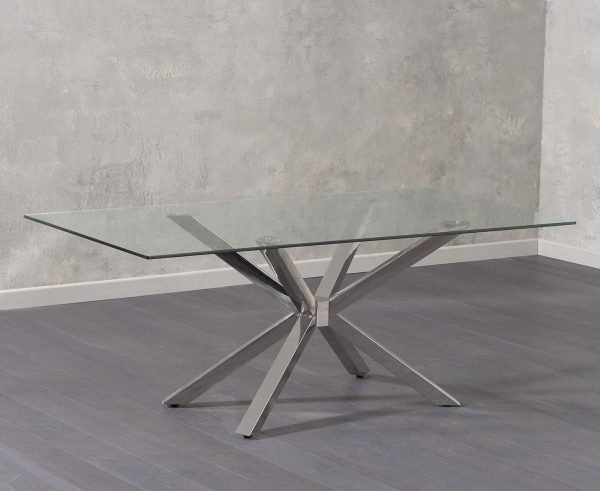 renato 200cm glass dining table   pt32623 1