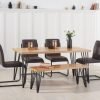 reviro table with archie chairs and reviro bench wr1 1