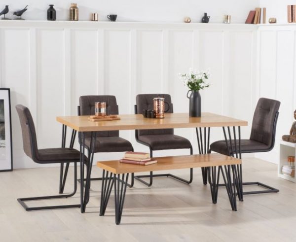 reviro table with archie chairs and reviro bench wr1 1
