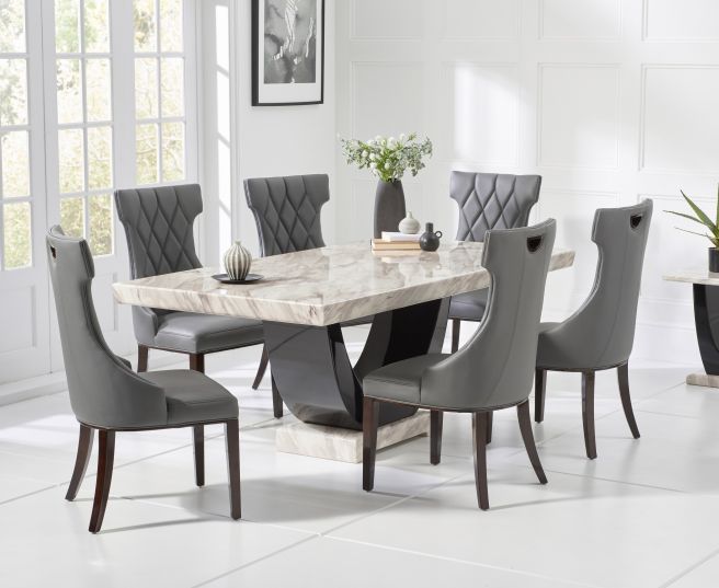 Black Marble Dining Table, Furniture Village Dining Sets Marble