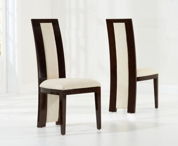 rivilino brown dining chairs pair   pt32212 1