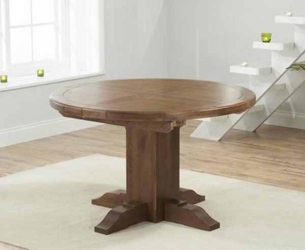 turin 125cm round extending dining table   pt41610 1
