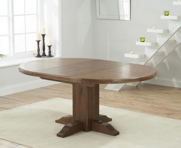 turin 125cm round extending dining table   pt41610 extended 1