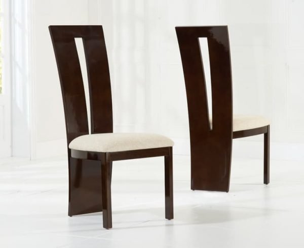 valencie brown dining chairs pair   pt32210 1