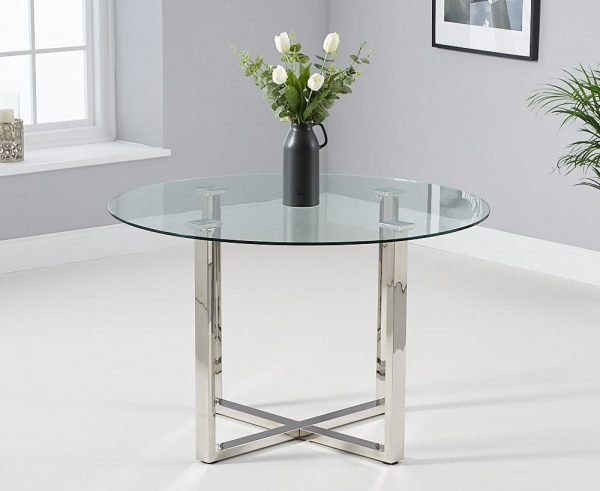 vidro 120cm round glass dining table   pt30075 wr1 1