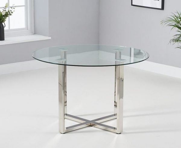vidro 120cm round glass dining table   pt30075 wr2 1