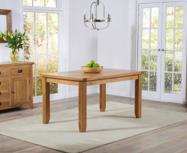 york 140cm oak dining table   rl14t 2  1