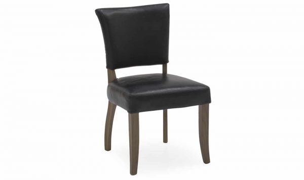 Duke Dining Chair Leather - Ink Blue