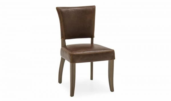 Duke Dining Chair Leather - Tan Brown