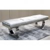 Arianna Dining Bench - Pewter 1800
