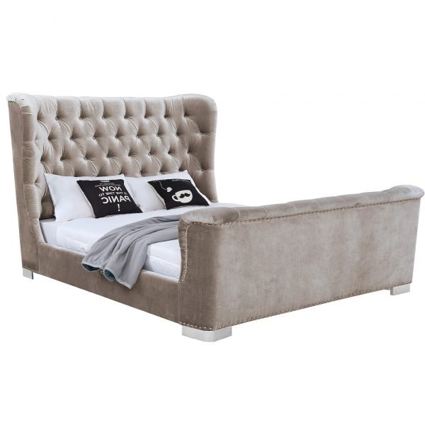 Belvedere King Size Bed - 5' Champagne