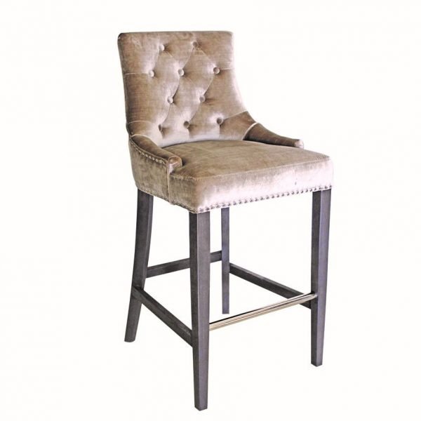 Belvedere Knockerback Bar Chair Champagne Only Oak Furniture