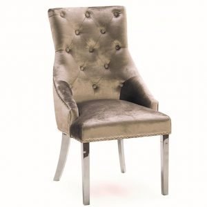 Belvedere Knockerback Dining Chair Champagne