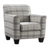Braemar Accent Chair Beige Check Angle
