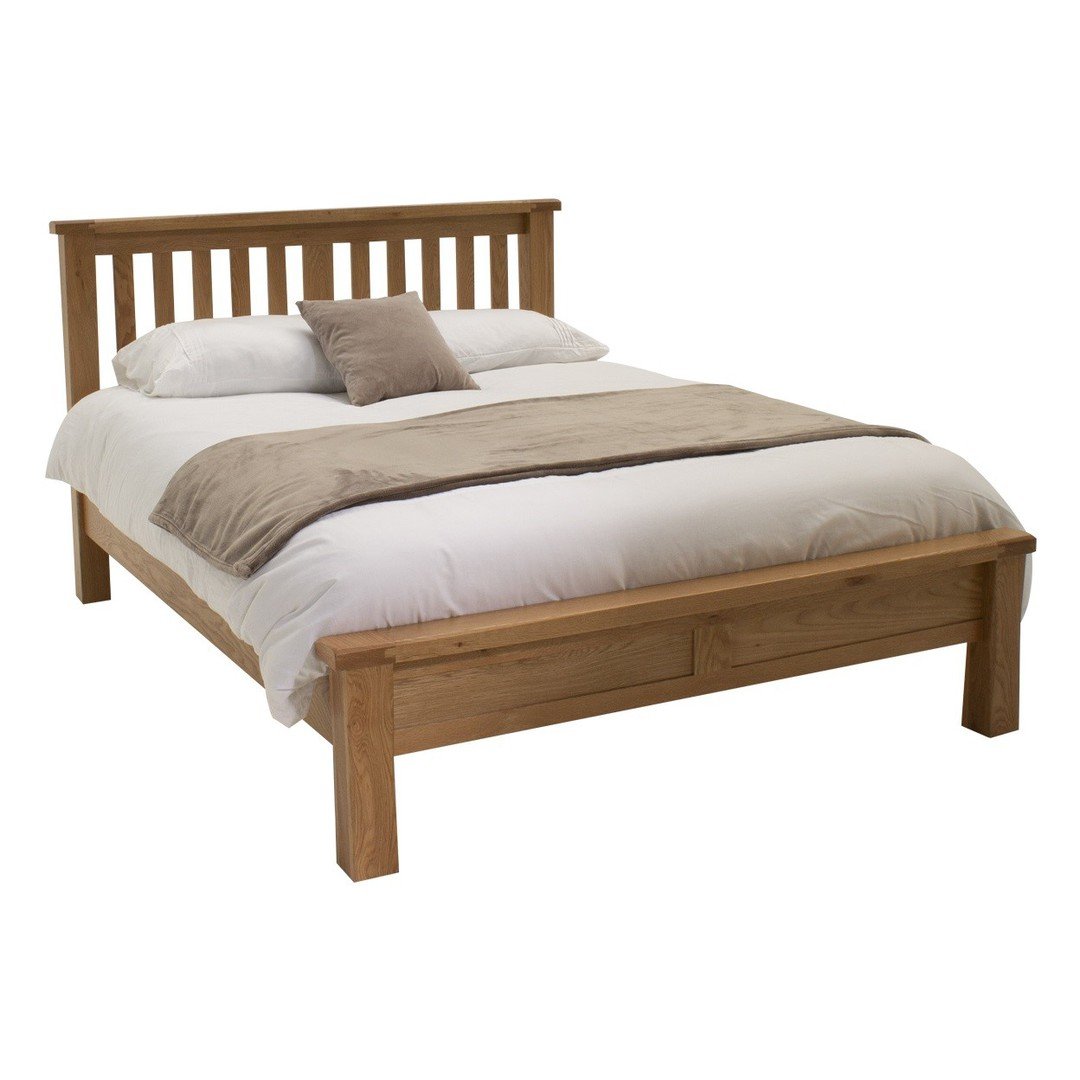 Breeze Low Footboard Double Bed Only Oak Furniture