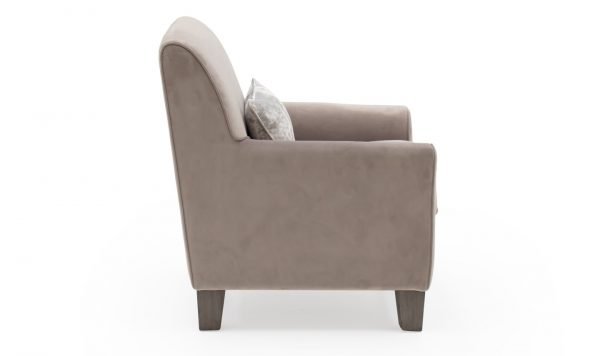 Cantrell Accent Chair Taupe Side