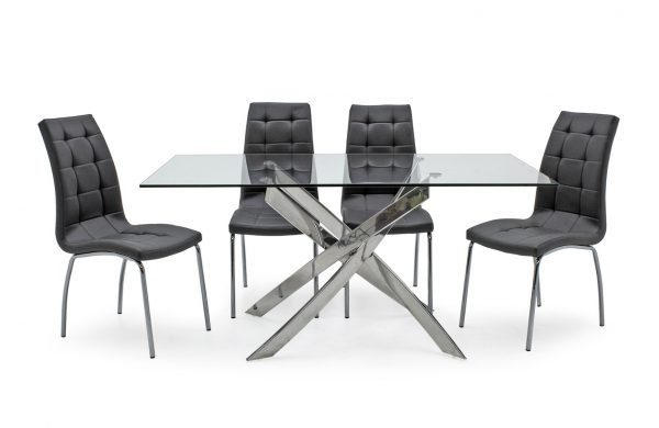 Kalmar Table 4 Nina Black Chairs Cutout