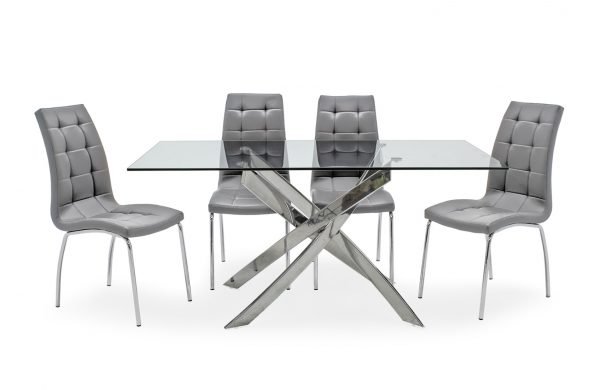 Kalmar Table 4 Nina Grey Chairs Cutout