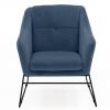 Klaus Accent Chair Blue Straight