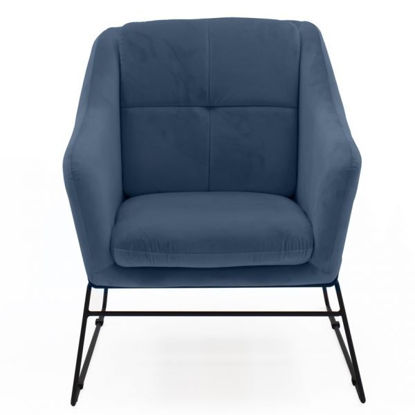 Klaus Accent Chair Blue Straight
