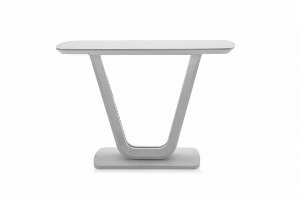 Lazarro Console Table White Straight