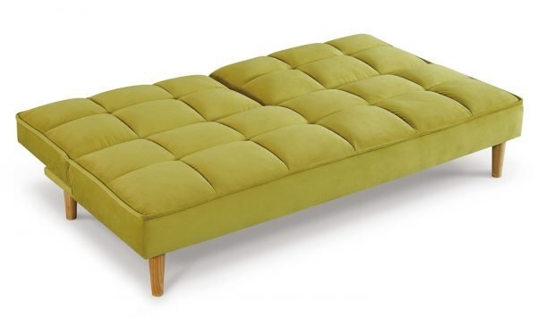 Lokken Sofa Bed Green Angle Open 2