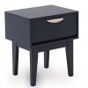 Luna Bedside Table - 1 Drawer - Blue