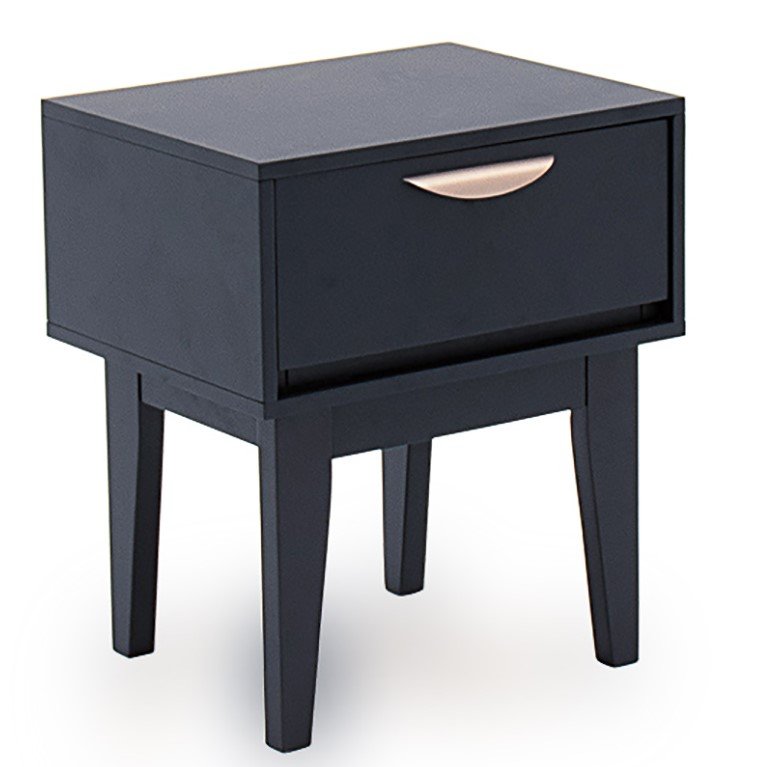 Luna Bedside Table 1 Drawer Blue