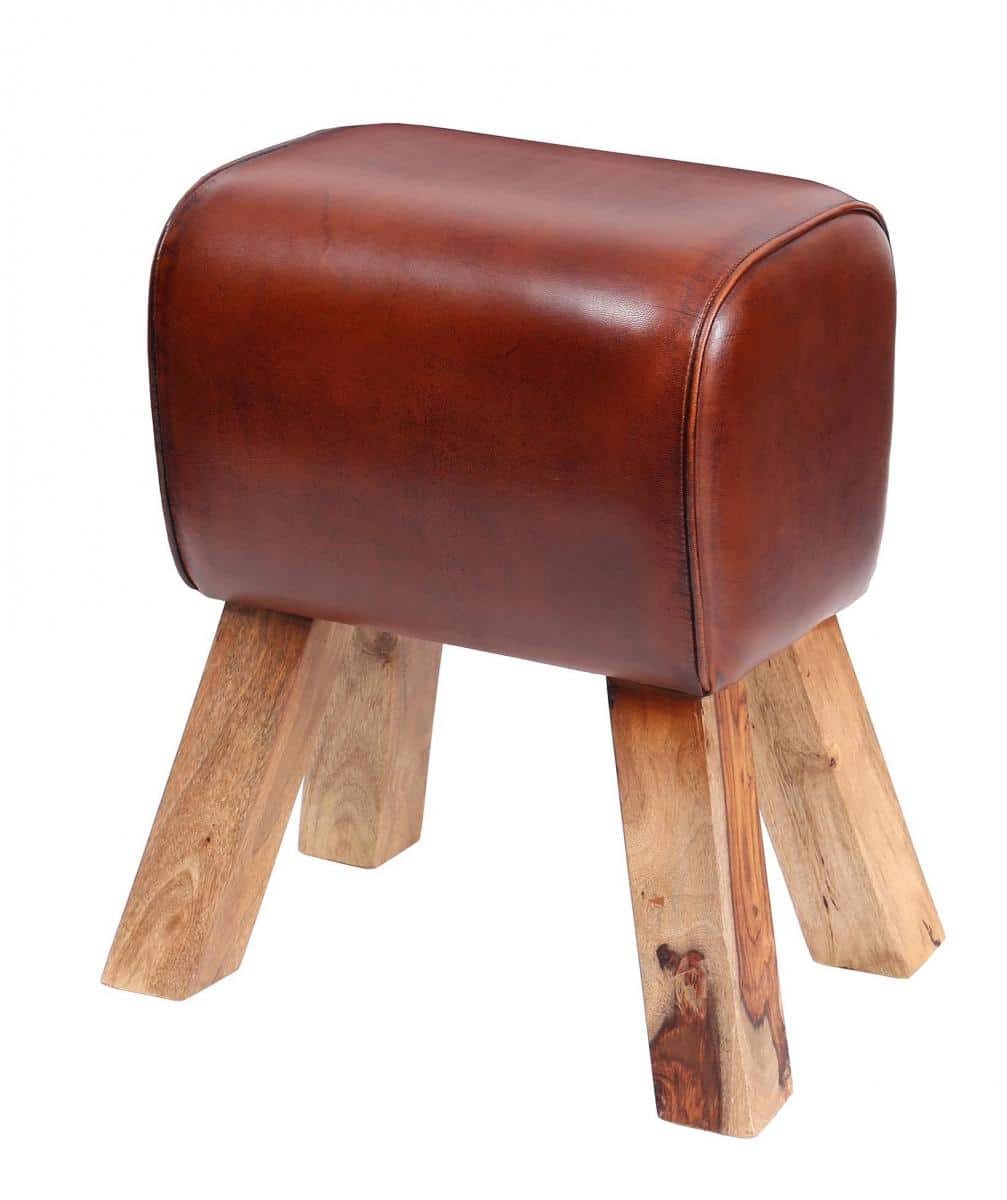 Leather Pommel Horse Stool Free Delivery* Only Oak
