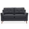 Olten 2 Seater Charcoal Straight