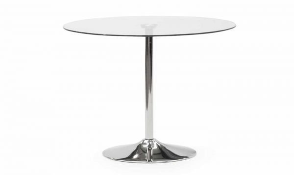 Orbit Dining Table 100cm - Clear