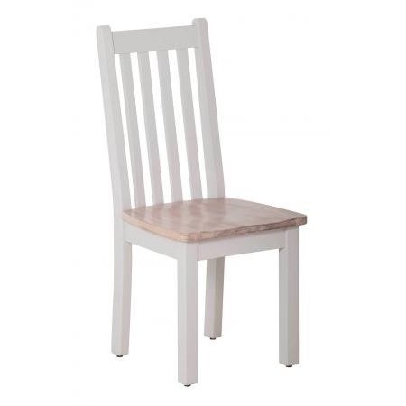 Vertical Slats Dining Chair with Timber Seat