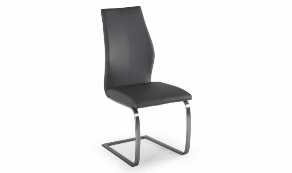 Irma Dining Chair - Brushed Steel Grey