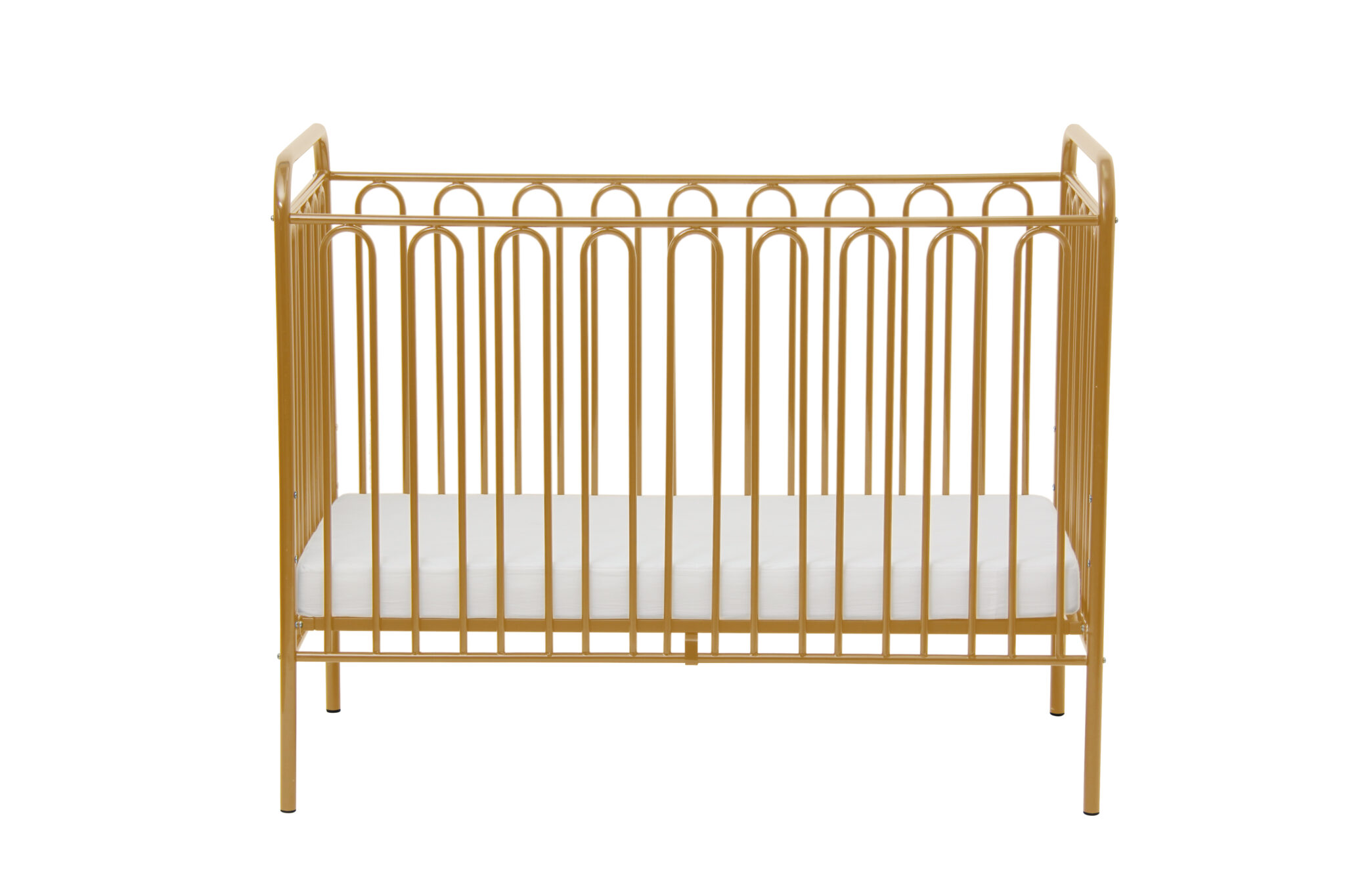 Kids Vintage Metal Baby Cot 150, Gold Free Delivery* Shop Now