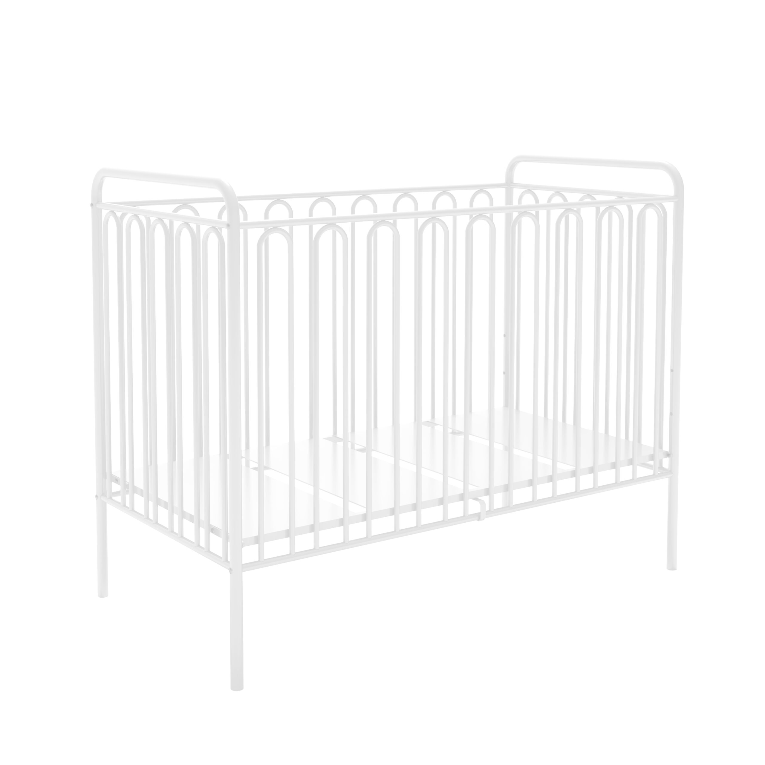 Kids Vintage Metal Baby Cot 150, White Free Delivery* Shop Now