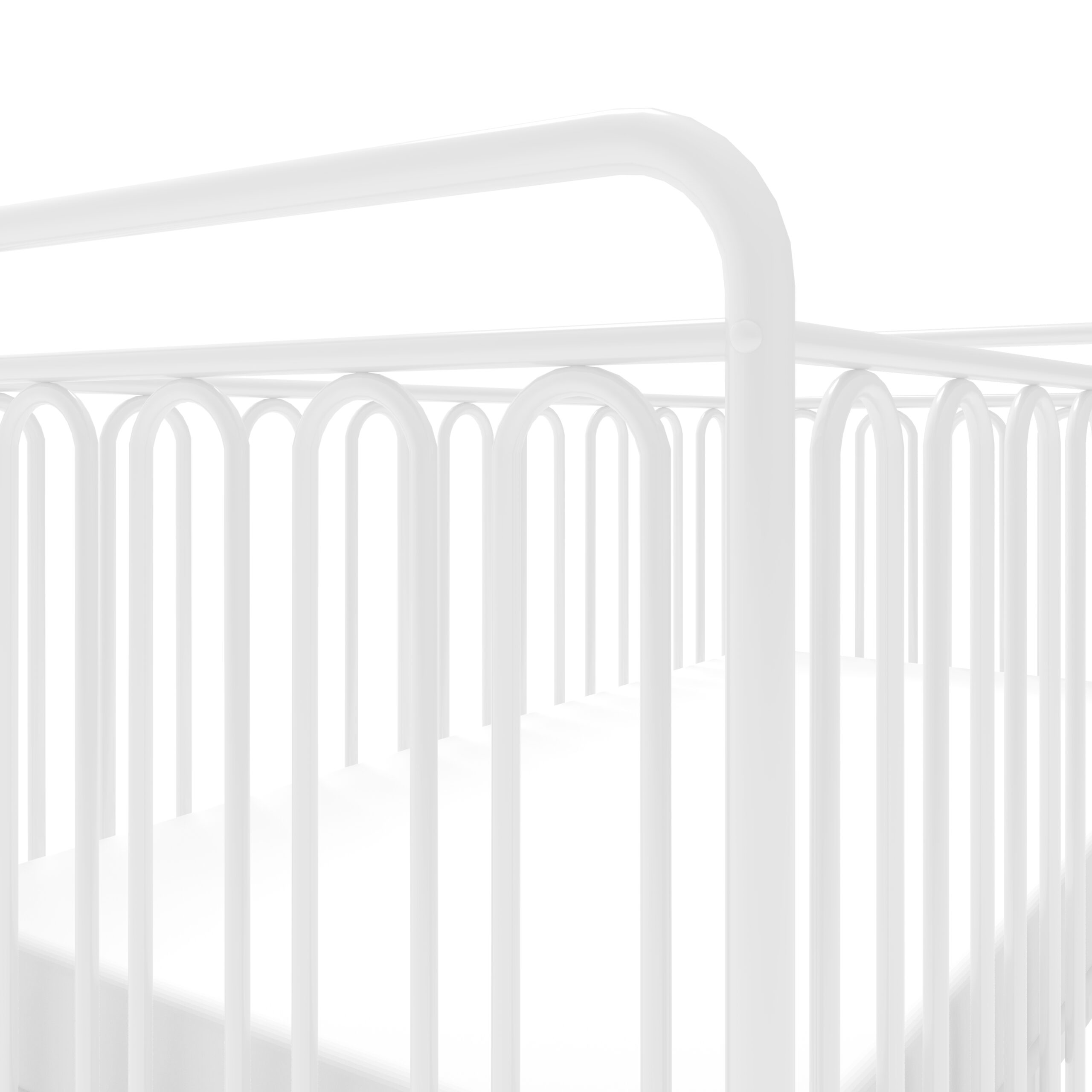 Kids Vintage Metal Baby Cot 150, White Free Delivery* Shop Now