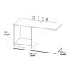 Kidsaw High Sleeper Loft Bed Bundle size desk
