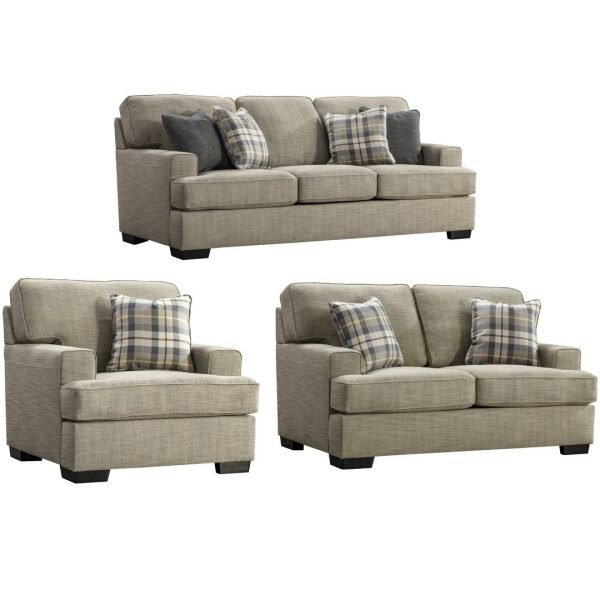 Canterbury 3 Seater Beige Angle