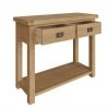 Carthorpe Oak Console Table open scaled