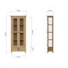 Carthorpe Oak Display Cabinet dims scaled