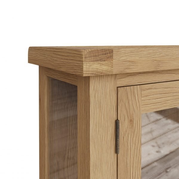 Carthorpe Oak Display Cabinet edge scaled
